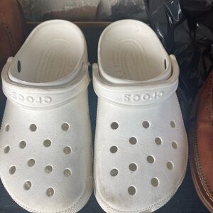 Women’s white crocs